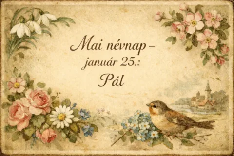 Mai névnap – január 25.: Pál