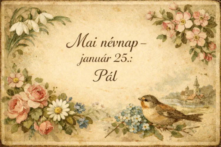 Mai névnap – január 25. Pál Mai névnap – január 25.: Pál