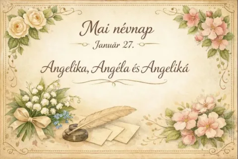Mai névnap – január 27.: Angelika, Angéla és Angeliká