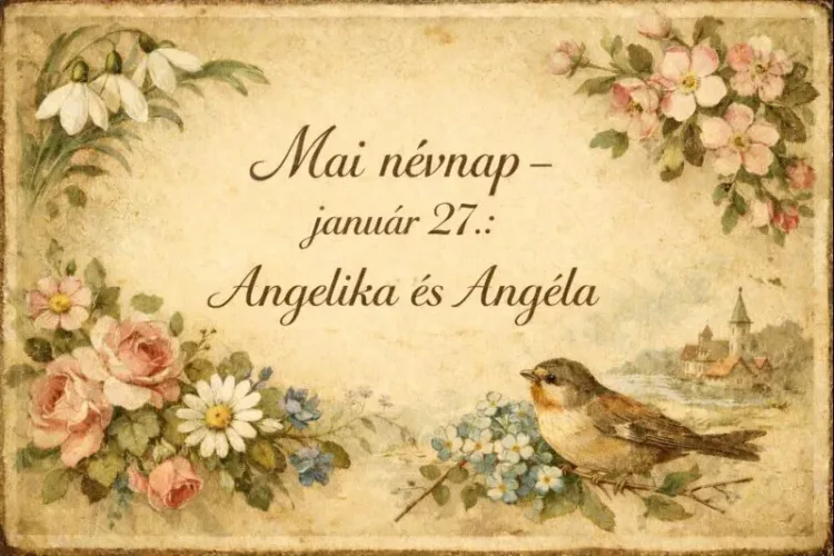 Mai névnap – január 27. Angelika és Angéla Mai névnap – január 27.: Angelika és Angéla