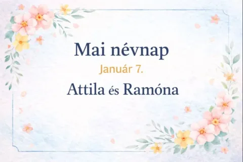 Mai névnap – január 7.: Attila és Ramóna
