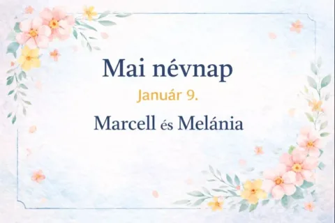Mai névnap – január 9.: Marcell és Melánia