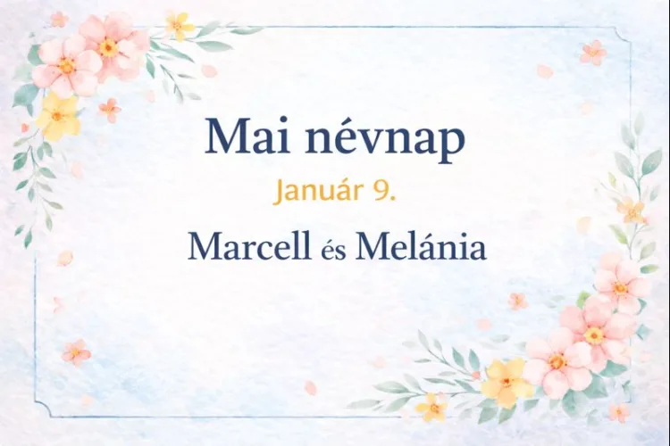 Mai névnap – január 9. Marcell és Melánia Mai névnap – január 9.: Marcell és Melánia