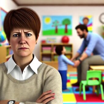 Vicc: A kisfiút egyik nap az apja viszi az óvodába –