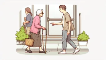 Vicc: Egy idős néni sétál az utcán, és észrevesz egy fiatal férfit, aki éppen a…