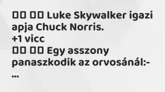 Viccek: 
		  
		  Luke Skywalker igazi apja Chuck Norris.		…