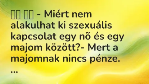 Viccek: 
		  
		  – Miért nem alakulhat ki szexuális kapcsolat egy …