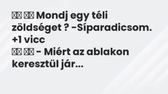 Viccek: Mondj egy téli zöldséget ?…