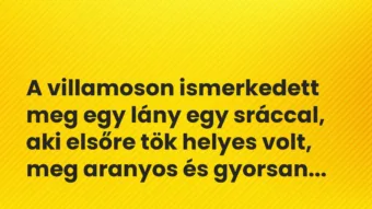Vicces történet: A villamoson ismerkedett meg egy lány…