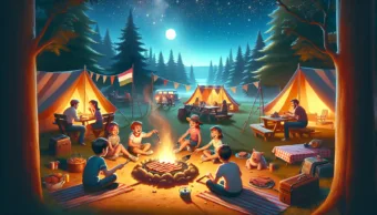 A nyári tábor varázsa – szalonnasütés, barátságok és a csillagok alatt