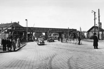 Épül az új Kőbánya alsó vasútállomás a Liget téren, 1940
 #RK1772200345