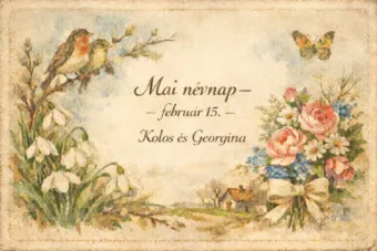 Mai névnap – február 15.: Kolos és Georgina