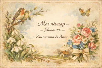 Mai névnap – február 19. Zsuzsanna és Anna Mai névnap – február 19.: Zsuzsanna és Anna