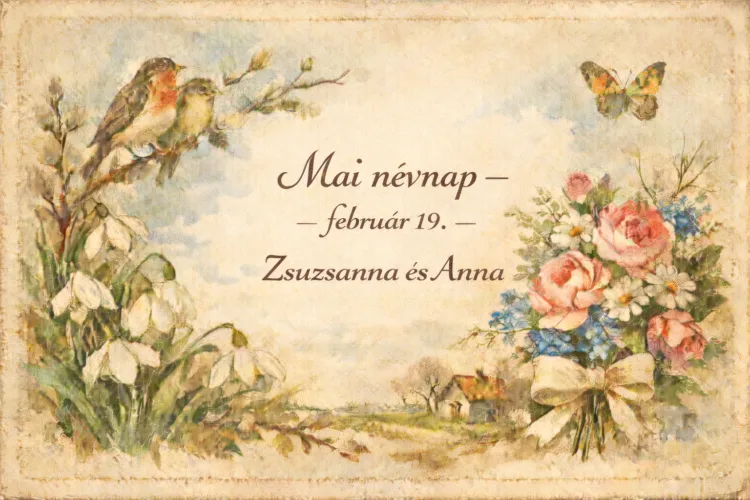 Mai névnap – február 19. Zsuzsanna és Anna Mai névnap – február 19.: Zsuzsanna és Anna