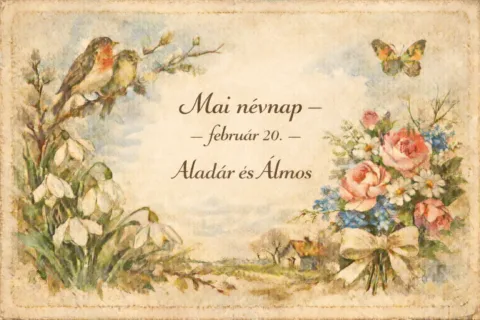 Mai névnap – február 20.: Aladár és Álmos