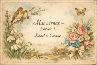 Mai névnap – február 4.: Ráhel és Csenge