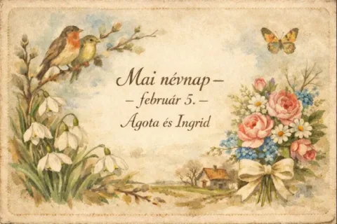 Mai névnap – február 5.: Ágota és Ingrid