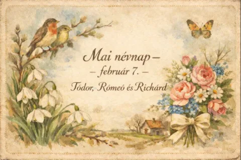 Mai névnap – február 7.: Tódor, Rómeó és Richárd