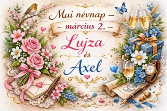 Mai névnap – március 2.: Lujza és Axel