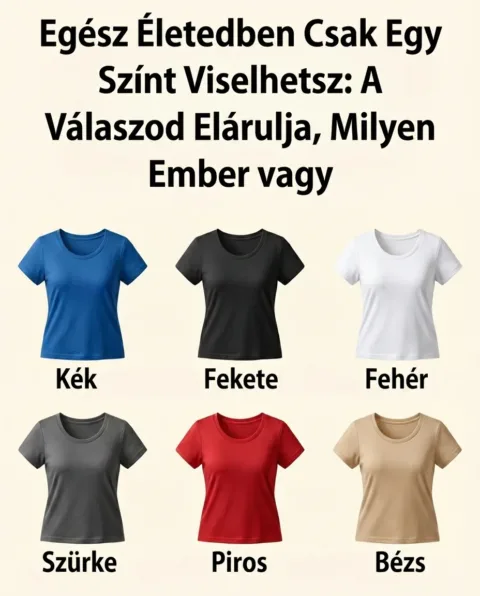 Rejtvény: Csak egy színt viselhetsz életed végéig, a választásod sokat