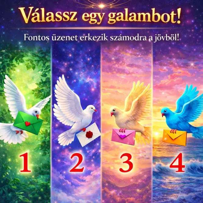 Rejtvény: VÁLASSZ EGY GALAMBOT, ÉS KIDERÜL AZ IGAZSÁG: Amit most