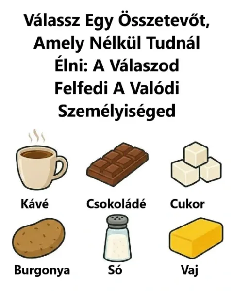 Rejtvény: Válassz egy hozzávalót, ami nélkül élnél, a döntésed sokat