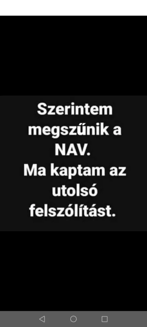 Szerintem megszűnik a NAV...