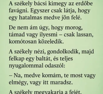 Vicc: A székely meg a medve