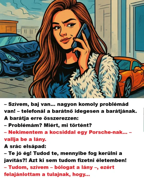 Vicc: Szívem, baj van… nagyon komoly probléma van!