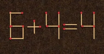 Rejtvény: Hogyan lehet elérni, hogy egy szál gyufa áthelyezésével érvényes…