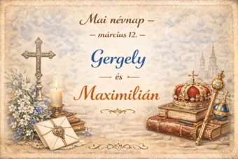 Mai névnap – március 12.: Gergely és Maximilián