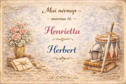 Mai névnap – március 16.: Henrietta és Herbert