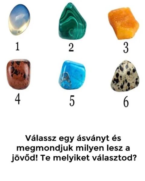 Rejtvény: Válassz egy ásványt és megmondjuk milyen lesz a jövőd!