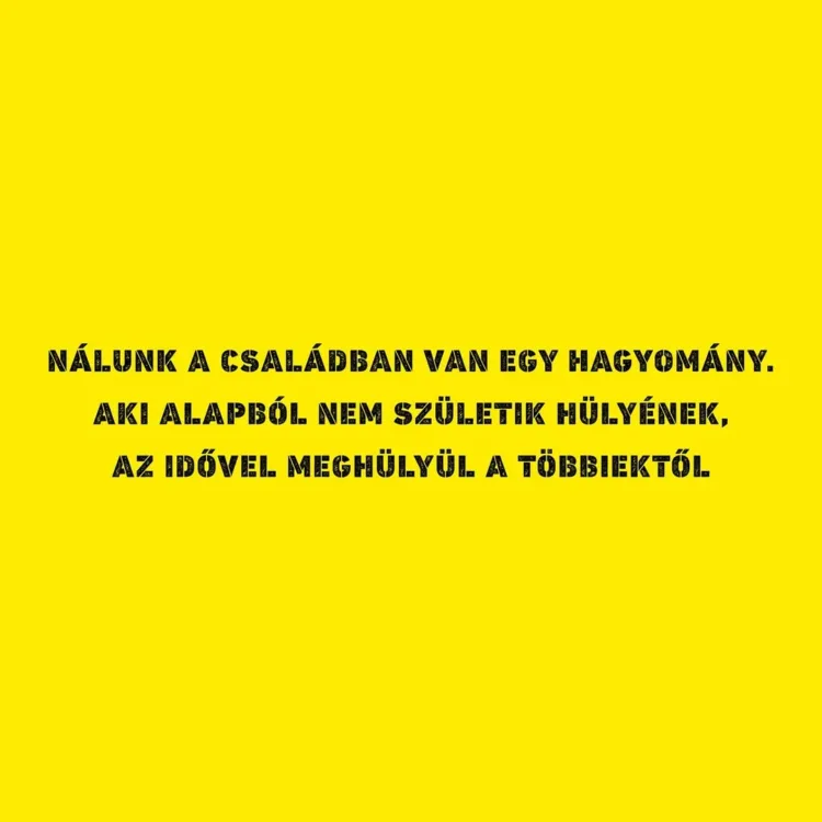 Nálunk a családban van egy hagyomány... Nálunk a családban van egy hagyomány...