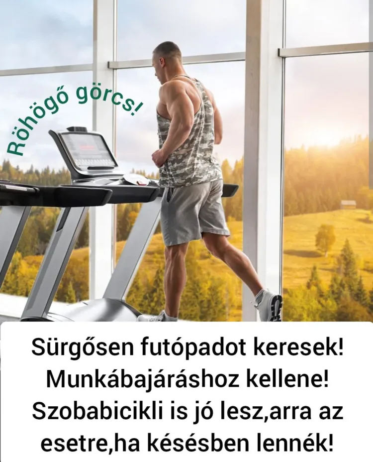 Sürgősen futópadot keresek munkábajáráshoz... Sürgősen futópadot keresek munkábajáráshoz...