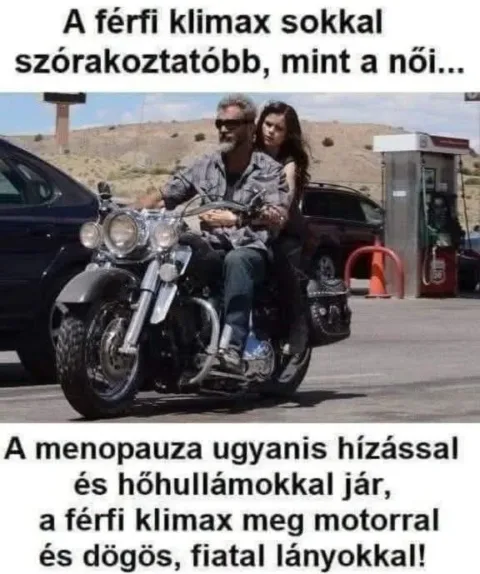 A férfi klimax sokkal szórakoztatóbb, mint a női...
