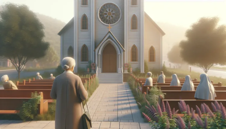 Vicc: Az öregasszony minden vasárnap elmegy a templomba. Vicc: Az öregasszony minden vasárnap elmegy a templomba.