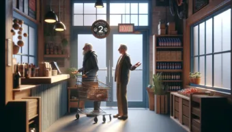 Vicc: Az öregember bemegy a boltba, és megkérdi az eladót: Te, fiam, van itt valami…