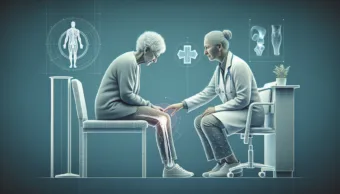 Vicc: Egy idős hölgy elmegy a orvoshoz, mert rettenetesen fáj a lába…