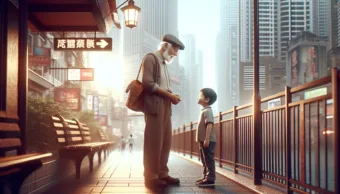 Vicc: Egyszer a nyugdíjas bácsi meglátogatja az unokáját a városban…