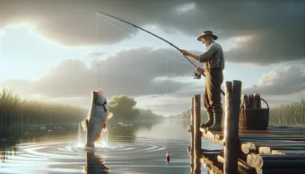 Vicc: Józsi bácsi elmegy a horgászni, és egy hatalmas halat fog.