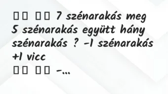 Viccek: 
		  
		  7 szénarakás meg 5 szénarakás együtt hány…