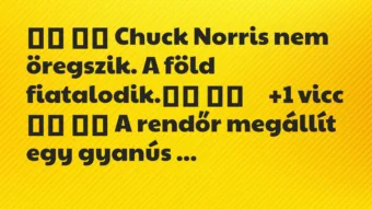 Viccek: 
		  
		  Chuck Norris nem öregszik. A föld…