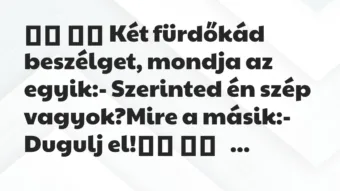 Viccek:
Két fürdőkád beszélget, mondja az egyik:-… Viccek:
Két fürdőkád beszélget, mondja az egyik:-…