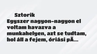 Vicces történet:
Sztorik
Egyszer nagyon-nagyon el voltam havazva a… Vicces történet:
Sztorik
Egyszer nagyon-nagyon el voltam havazva a…