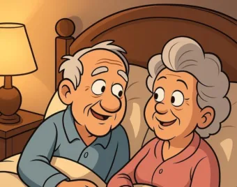 Vicc: Napi vicc: Márta és a haldokló férje őszintén beszélget