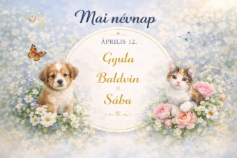 Mai névnap – április 12.: Gyula, Baldvin és Sába
