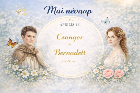 Mai névnap – április 16.: Csongor és Bernadett