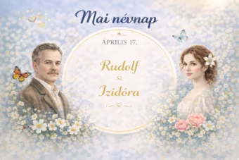 Mai névnap – április 17.: Rudolf és Izidóra