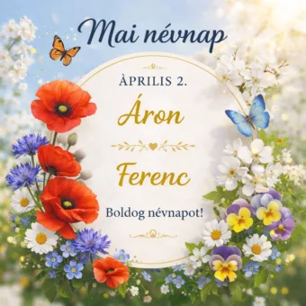 Mai névnap – április 2.: Áron és Ferenc